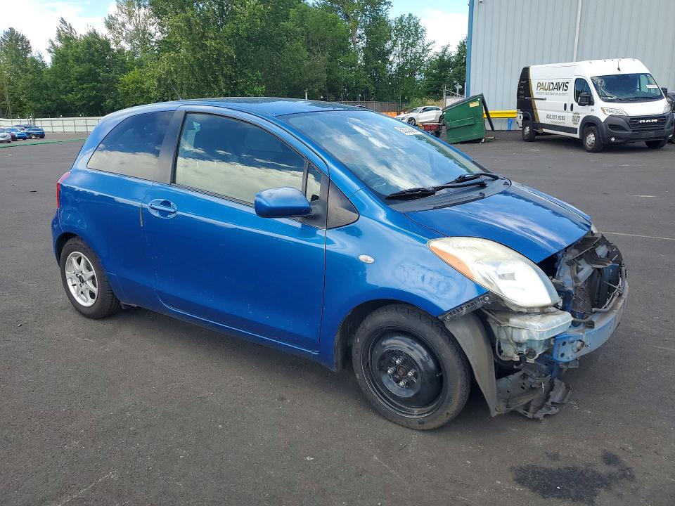2007 Toyota Yaris VIN JTDJT923775118888 COPART salvage auction — FRONT END, OR - SALVAGE TITLE CERTIFICATE, sold $425 on 2026-07-20 (photo 4)