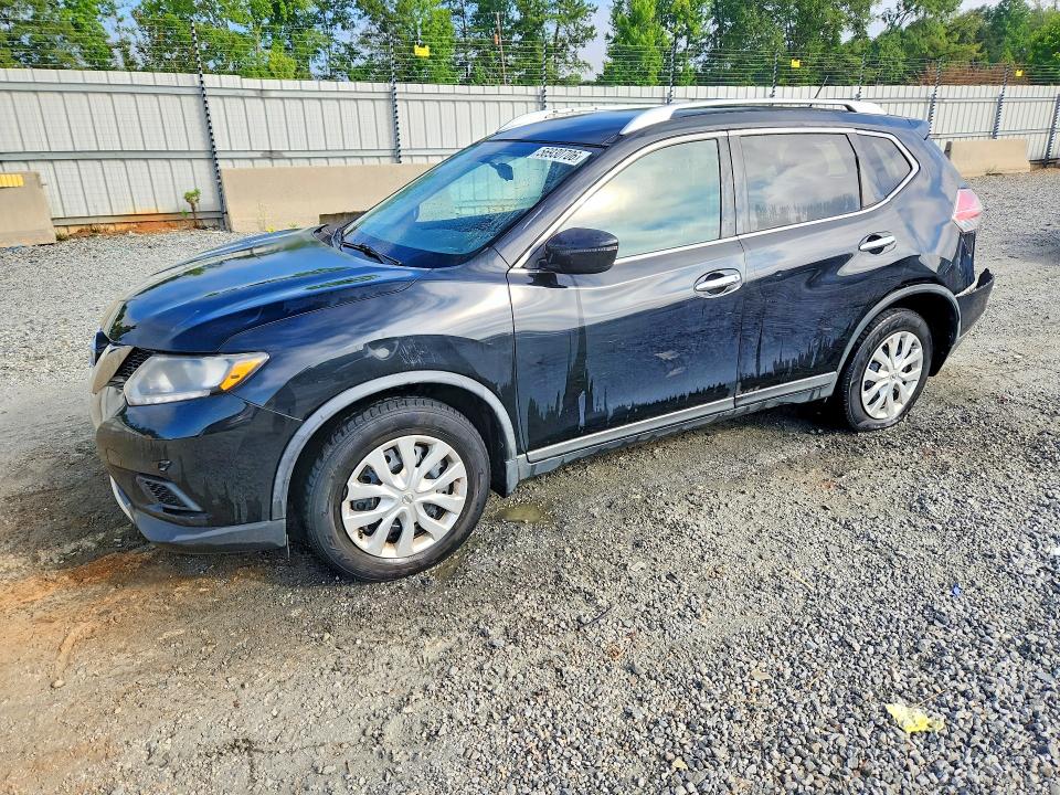 2016 Nissan Rogue VIN KNMAT2MTXGP609982 COPART salvage auction — REAR END, Nc - Salvage Certificate Of Title, sold $700 on 2026-07-13 (photo 1)