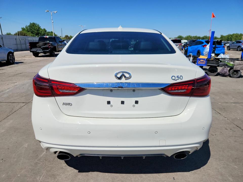 2018 Infiniti Q50 VIN JN1EV7AR7JM442283 COPART salvage auction — FRONT END, Co - Public - Salvage Title, sold $7,400 on 2026-07-29 (photo 6)
