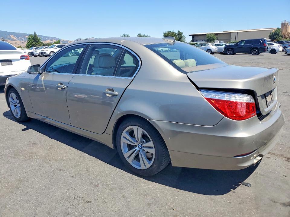 2010 BMW 5 series VIN WBANU5C54AC441674 COPART salvage auction — REAR END, Ca - Salvage Certificate, sold $825 on 2026-07-07 (photo 2)