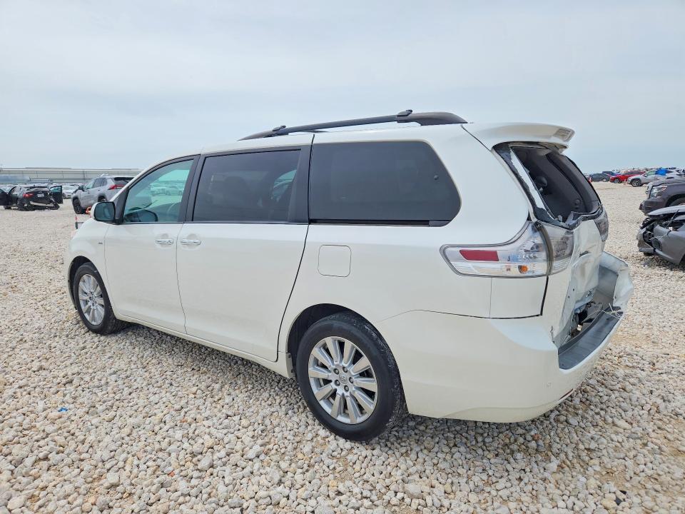 2017 Toyota Sienna VIN 5TDDZ3DC9HS169827 COPART salvage auction — REAR END, Tx - Salvage Vehicle Title, sold $2,150 on 2026-07-09 (photo 2)