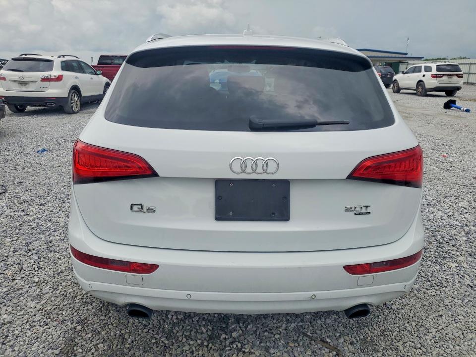 2013 Audi Q5 VIN WA1LFAFP9DA076946 COPART salvage auction — WATER/FLOOD, La - Cert Of Title-Salvage Flood, sold $1,500 on 2026-07-13 (photo 6)