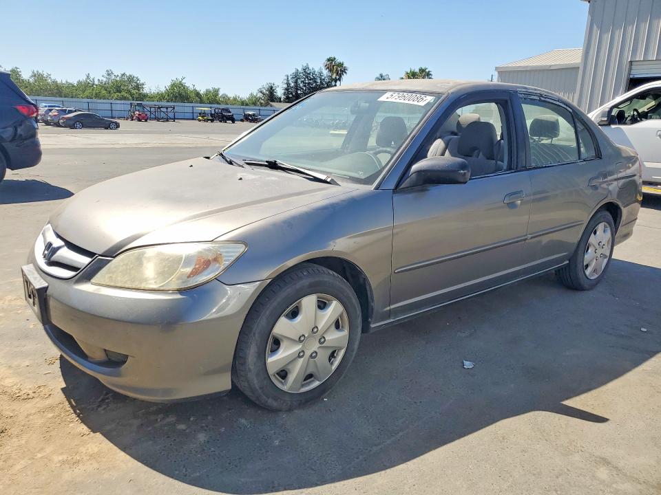 2005 Honda Civic VIN JHMES16535S006278 COPART salvage auction — REAR END, CA - SALVAGE CERTIFICATE, sold $625 on 2026-07-09 (photo 1)