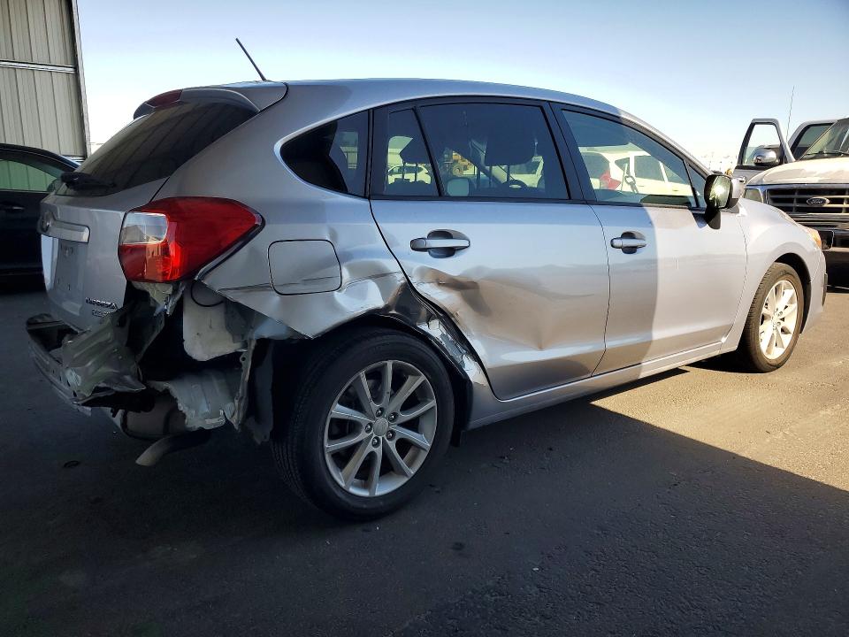 2014 Subaru Impreza VIN JF1GPAC65E8276902 COPART salvage auction — REAR END, Ca - Salvage Certificate, sold $925 on 2026-07-09 (photo 3)