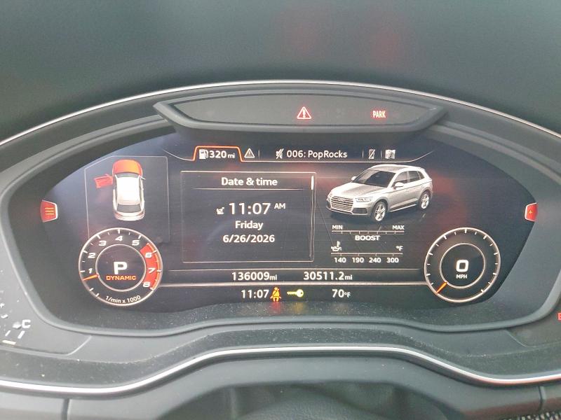 2018 Audi Sq5 VIN WA1C4AFY7J2074245 COPART salvage auction — WATER/FLOOD, KY - BILL OF SALE/PART ONLY/NO TITL, sold $175 on 2026-07-30 (photo 9)