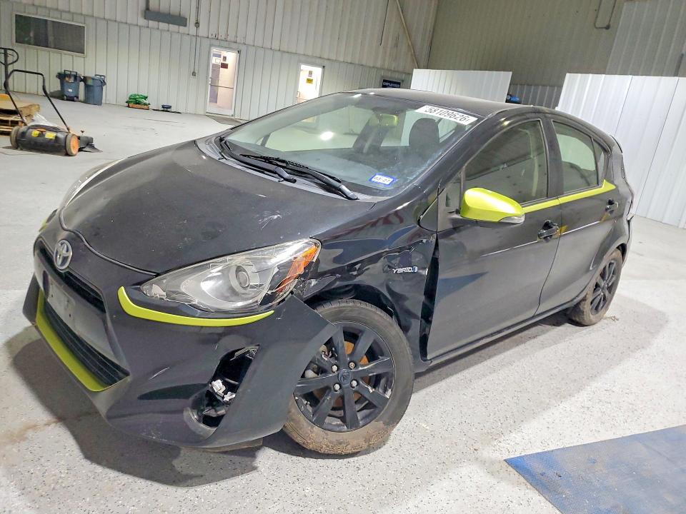 2016 Toyota Prius c VIN JTDKDTB35G1121889 COPART salvage auction — FRONT END, Tx - Salvage Vehicle Title, sold $1,450 on 2026-07-14 (photo 1)