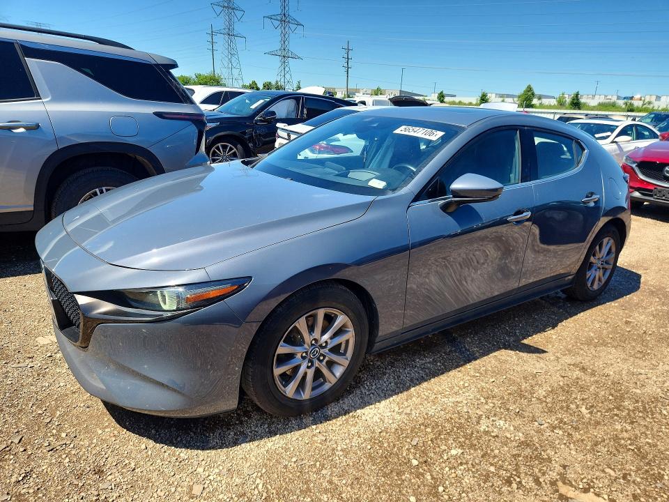 2019 Mazda 3 VIN JM1BPBNM2K1119242 COPART salvage auction — SIDE, IL - SALVAGE CERTIFICATE, sold $2,550 on 2026-07-28 (photo 1)