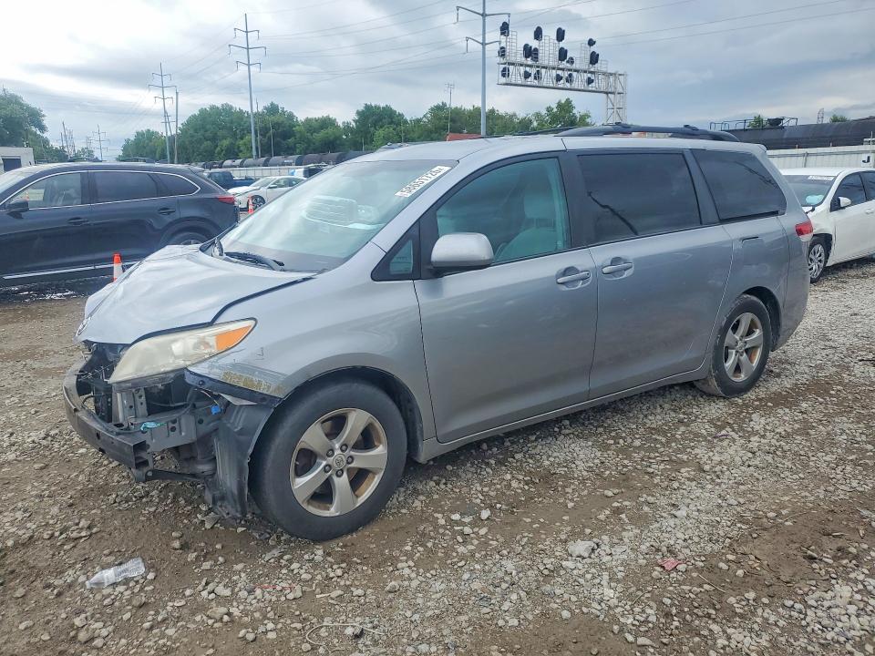 2011 Toyota Sienna VIN 5TDKK3DC0BS158833 COPART salvage auction — FRONT END, Oh - Cert Of Title-Salvage, sold $1,500 on 2026-07-07 (photo 1)