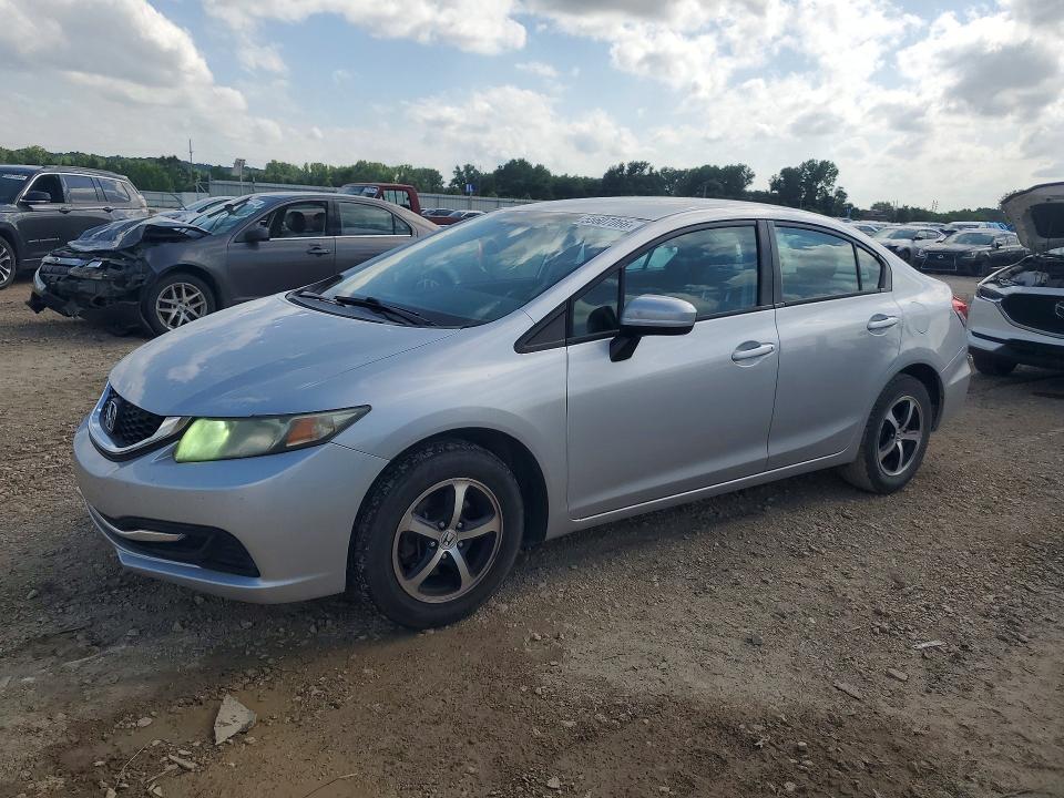 2015 Honda Civic VIN 19XFB2F7XFE056662 COPART salvage auction — HAIL, Ks - Cert Of Title-Salvage, sold $5,000 on 2026-07-02 (photo 1)