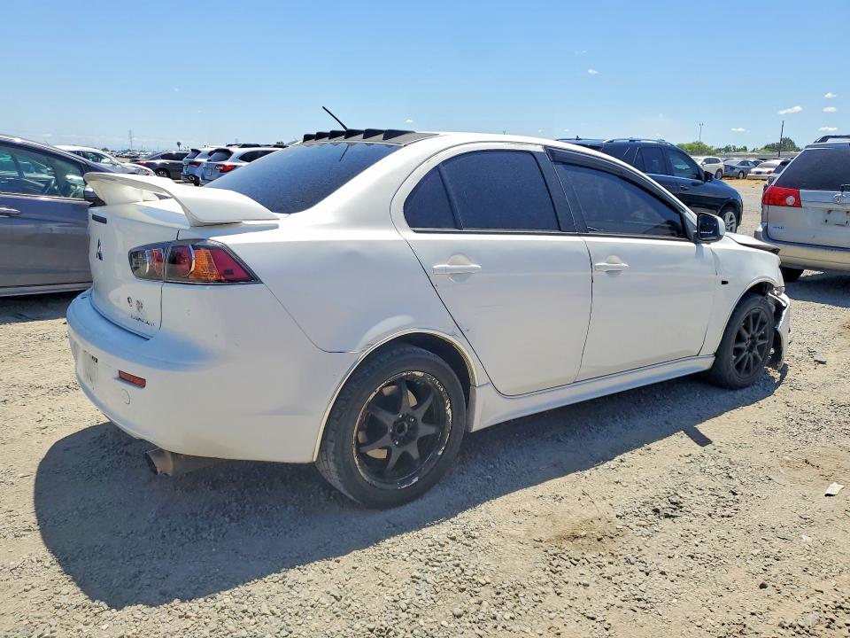 2010 Mitsubishi Lancer VIN JA32U8FW9AU002572 COPART salvage auction — FRONT END, CA - SALVAGE CERTIFICATE, sold $525 on 2026-07-09 (photo 3)