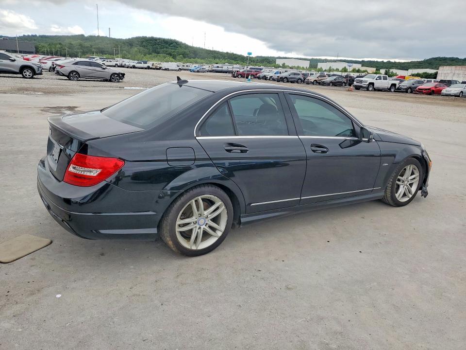 2012 Mercedes-benz VIN WDDGF4HB4CR232391 COPART salvage auction — FRONT END, Salvage Title, sold $850 on 2026-08-21 (photo 3)