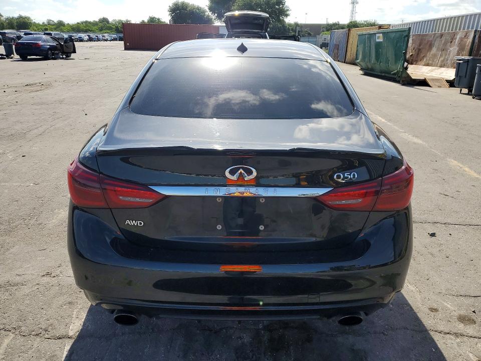 2018 Infiniti Q50 VIN JN1EV7AR4JM440619 COPART salvage auction — FRONT END, Fl - Cert Of Title Slvg Rebuildable, sold $15 on 2026-07-30 (photo 6)