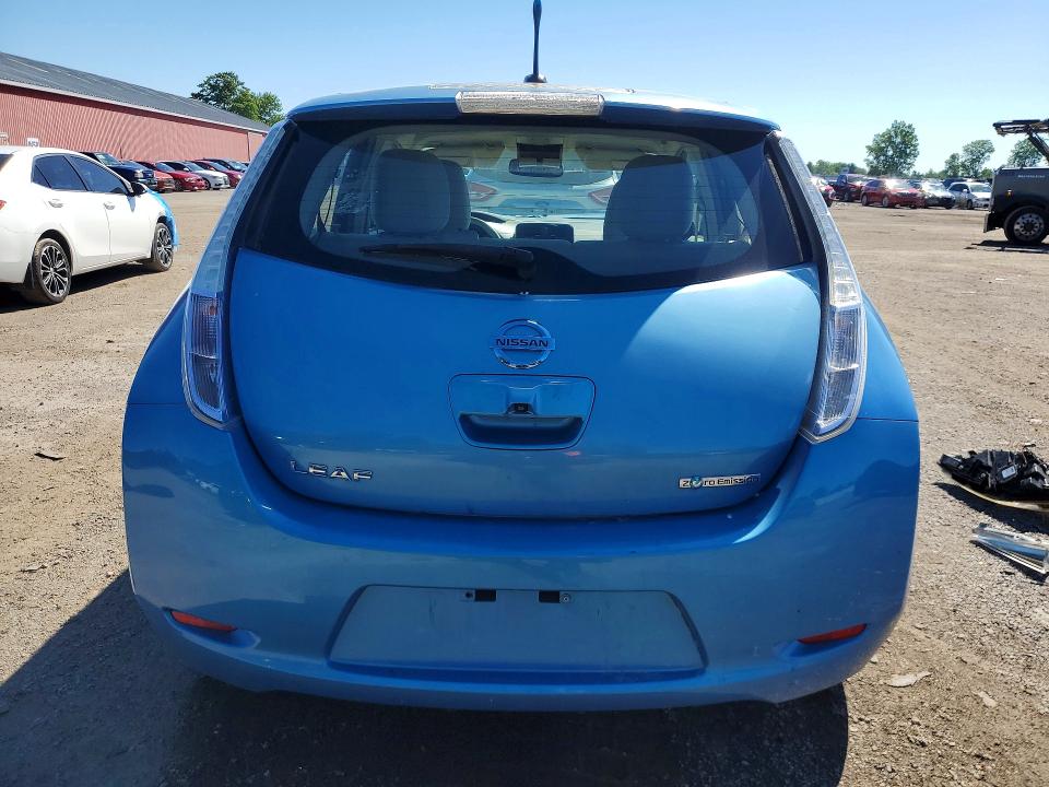 2012 Nissan Leaf VIN JN1AZ0CP7CT016088 COPART salvage auction — FRONT END, On - Permit Salvage, sold $400 on 2026-07-14 (photo 6)