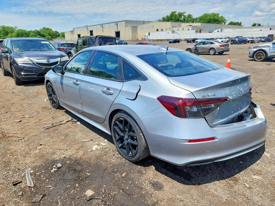 2025 Honda Civic VIN 2HGFE2F52SH511851 COPART salvage auction — REAR END, Ct - Cert Of Title-Salvage, sold $10,100 on 2026-07-31 (photo 2)