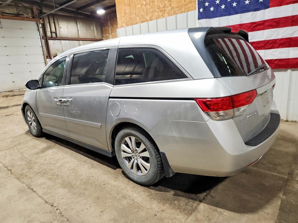 2014 Honda Odyssey VIN 5FNRL5H64EB080237 COPART salvage auction — FRONT END, AK - CERT OF VEH TITLE-RECONSTRUCTE, sold $750 on 2026-07-21 (photo 2)