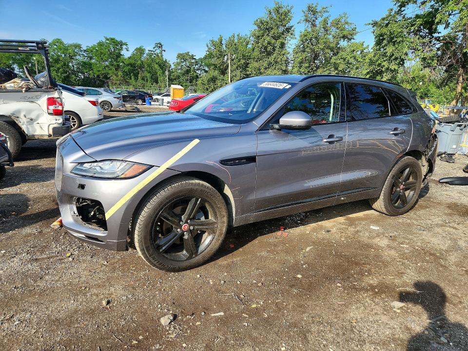 2020 Jaguar F-pace VIN SADCP2FX3LA618232 COPART salvage auction — FRONT END, Md - Cert Of Salvage > 75% Damage, sold $5,500 on 2026-07-07 (photo 1)