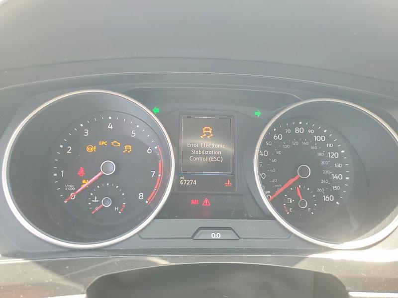 2020 Volkswagen Tiguan VIN 3VV1B7AX7LM152699 COPART salvage auction — FRONT END, Fl - Certificate Of Destruction, sold $1,950 on 2026-07-09 (photo 9)