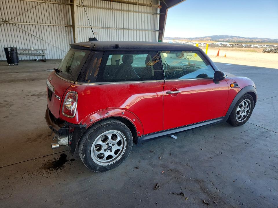 2013 Mini Cooper VIN WMWSU3C52DT683620 COPART salvage auction — REAR END, CA - SALVAGE CERTIFICATE, sold $1,300 on 2026-07-13 (photo 3)