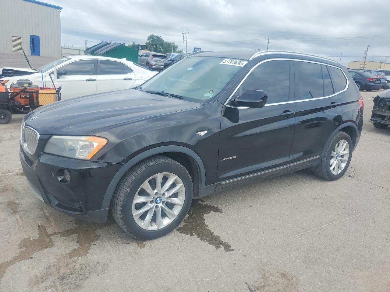 2013 BMW X3 VIN 5UXWX9C57D0A19167 COPART salvage auction — Front End, OK - CERTIFICATE OF TITLE, sold $350 on 2026-07-08 (photo 1)