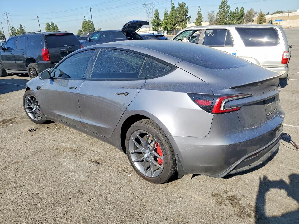 2025 Tesla VIN 5YJ3E1EB3SF927285 COPART salvage auction — FRONT END, CA - SALVAGE CERTIFICATE, sold $325 on 2026-07-28 (photo 2)
