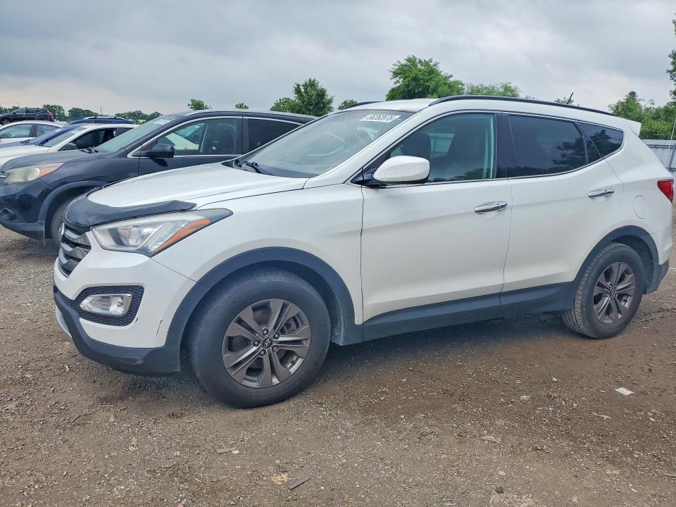 2015 Hyundai Santa fe VIN 5XYZT3LB3FG233192 COPART salvage auction — REAR END, On - Permit No Brand - Unfit, sold $1,700 on 2026-07-23 (photo 1)