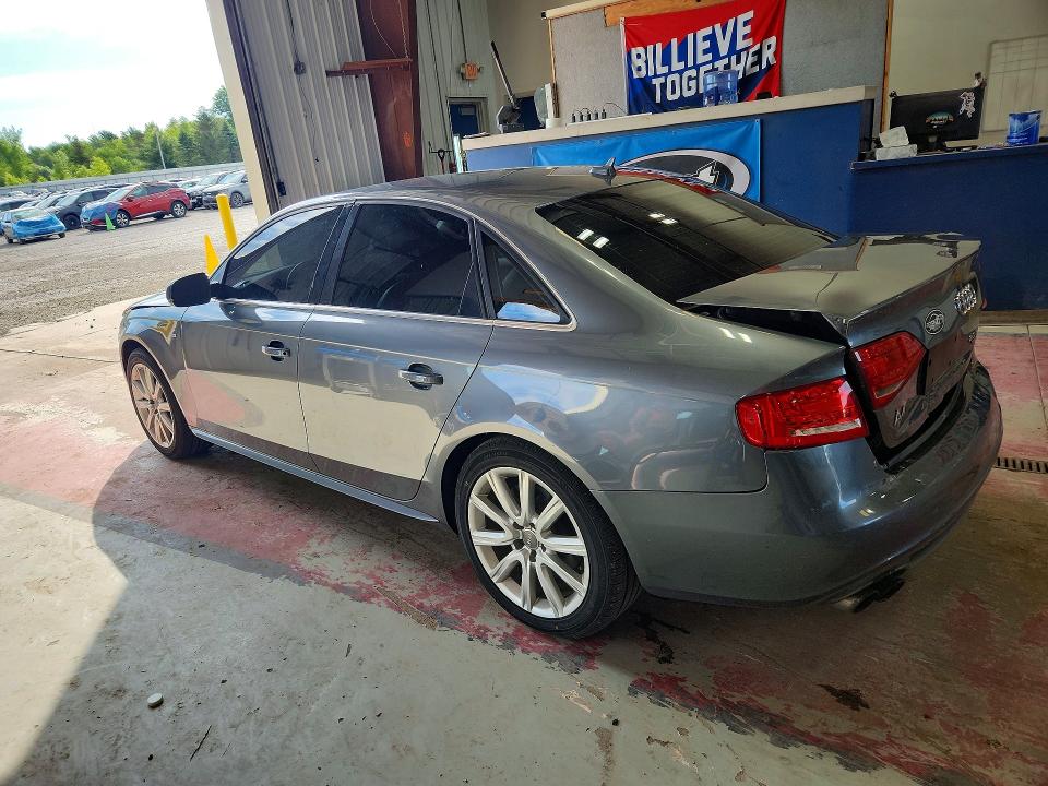 2012 Audi A4 VIN WAUFFAFL8CN014460 COPART salvage auction — REAR END, PA - CERT OF SALV-R=RECONSTRUCTED, sold $175 on 2026-07-27 (photo 2)