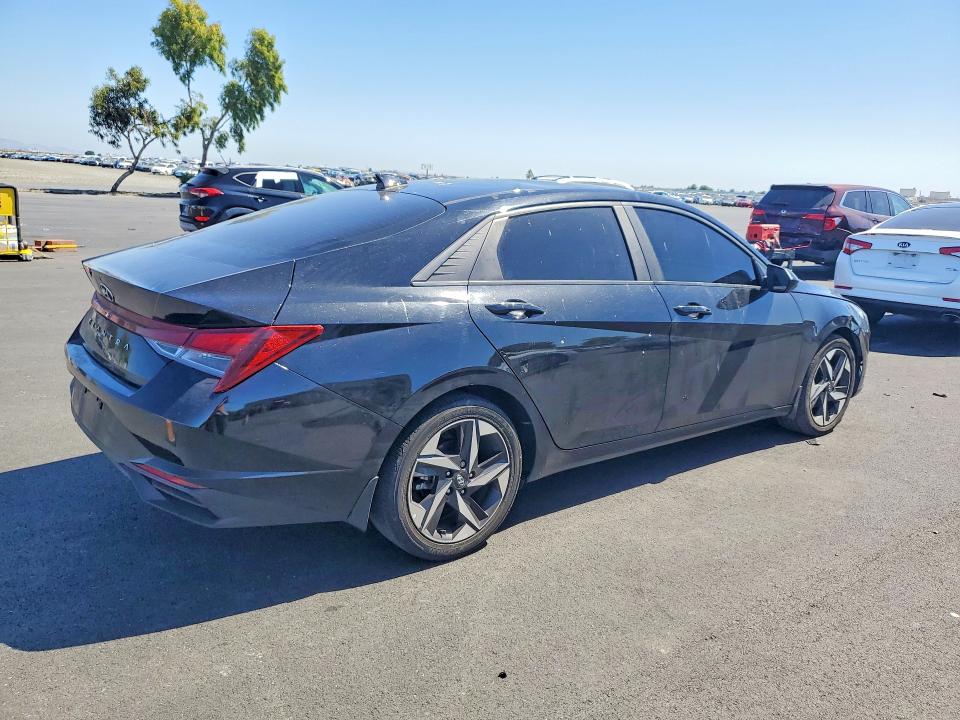2023 Hyundai Elantra VIN KMHLS4AG9PU472335 COPART salvage auction — FRONT END, Ca - Salvage Certificate, sold $5,500 on 2026-07-15 (photo 3)
