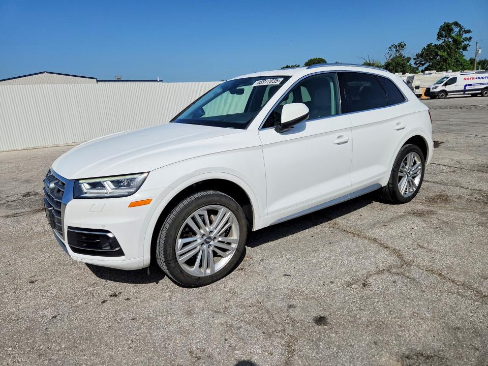 2018 Audi Q5 VIN WA1CNAFY7J2185939 COPART salvage auction — HAIL, Mo - Salvage Certificate Of Title, sold $5,500 on 2026-07-29 (photo 1)
