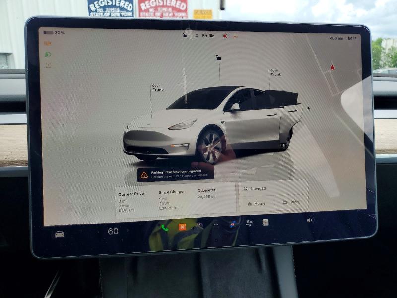 2023 Tesla Model y VIN 7SAYGDEE1PF611177 COPART salvage auction — REAR END, Ny - Cert Of Title-Rebuilt Salvage, sold $14,300 on 2026-07-06 (photo 9)