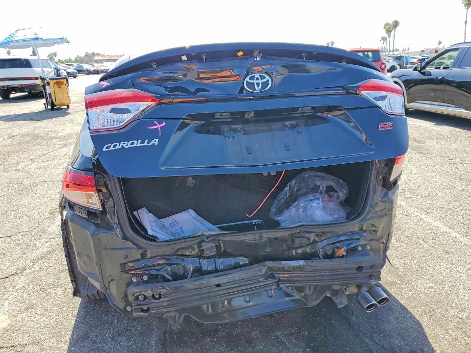 2020 Toyota Corolla VIN 5YFS4RCE5LP053571 COPART salvage auction — REAR END, Ca - Salvage Certificate, sold $2,050 on 2026-07-28 (photo 6)
