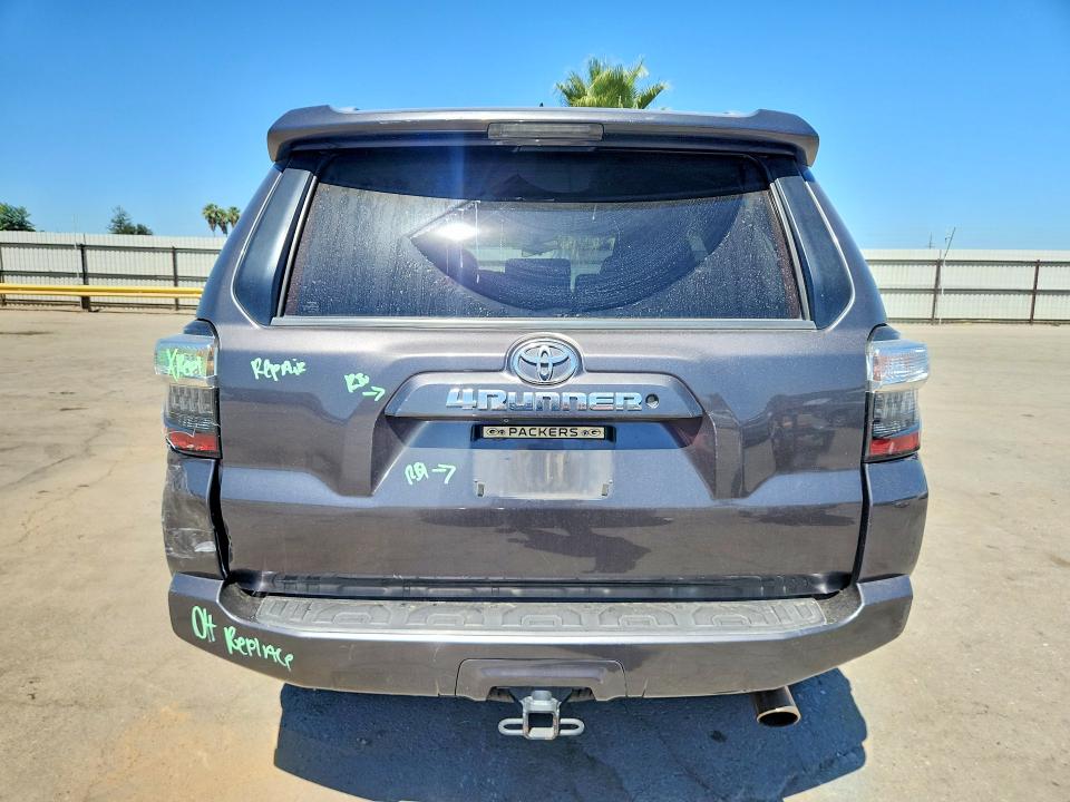 2015 Toyota 4runner VIN JTEZU5JR3F5099006 COPART salvage auction — REAR END, Ca - Salvage Certificate, sold $7,800 on 2026-07-13 (photo 6)
