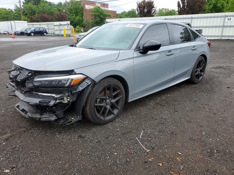 2025 Honda Civic VIN 2HGFE4F85SH335545 COPART salvage auction — FRONT END, Ct - Cert Of Title-Salvage, sold $9,400 on 2026-07-31 (photo 1)