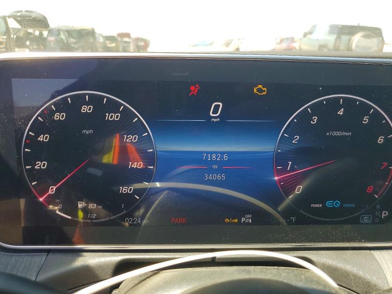 2022 Mercedes-benz C-klasse VIN W1KAF4GB8NR065995 COPART salvage auction — FRONT END, NV - SALVAGE TITLE, sold $18,800 on 2026-07-02 (photo 9)