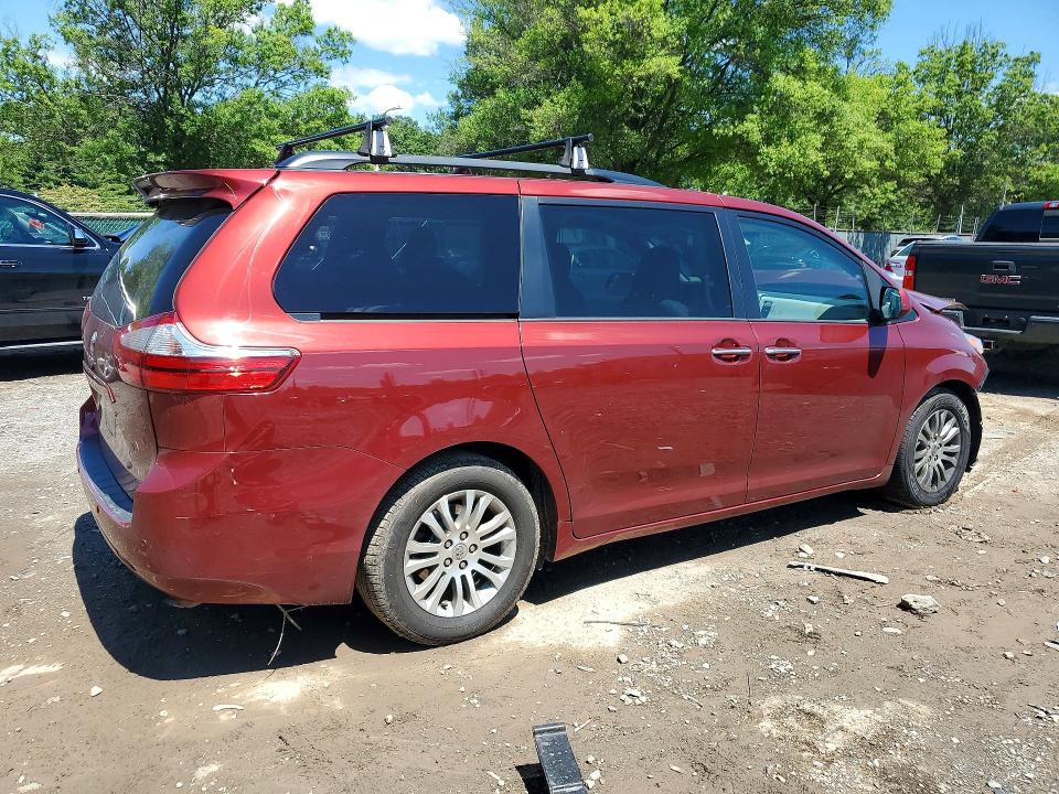 2015 Toyota VIN 5TDYK3DCXFS655159 COPART salvage auction — FRONT END, Va - Certificate Of Title, sold $1,600 on 2026-07-04 (photo 3)