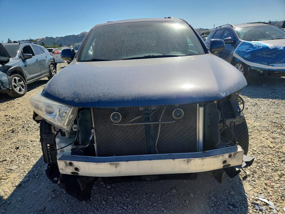 2012 Toyota Highlander VIN 5TDDK3EH5CS102567 COPART salvage auction — FRONT END, Ca - Salvage Certificate, sold $4,100 on 2026-07-07 (photo 5)