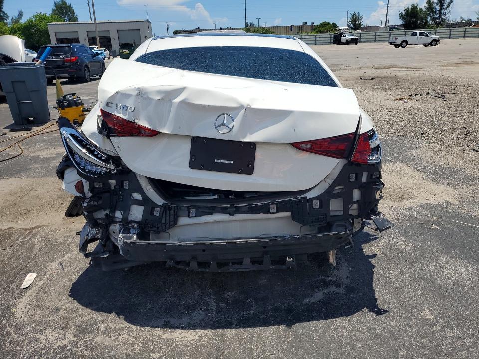 2023 Mercedes-benz C-klasse VIN W1KAF4GB2PR082990 COPART salvage auction — REAR END, Fl - Certificate Of Destruction, sold $7,900 on 2026-08-19 (photo 6)