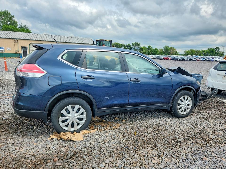 2016 Nissan Rogue VIN KNMAT2MV8GP615183 COPART salvage auction — FRONT END, Il - Salvage Certificate, sold $1,400 on 2026-07-20 (photo 3)