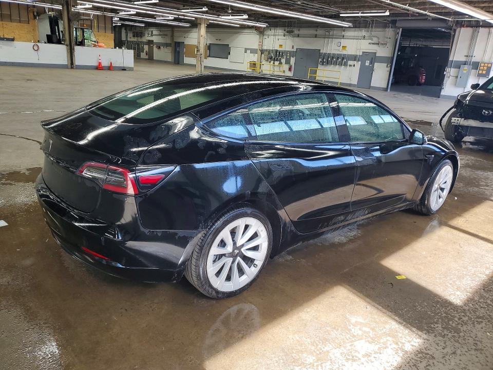 2022 Tesla Model 3 VIN 5YJ3E1EA4NF304852 COPART salvage auction — UNDERCARRIAGE, Il - Salvage Certificate, sold $6,200 on 2026-07-20 (photo 3)