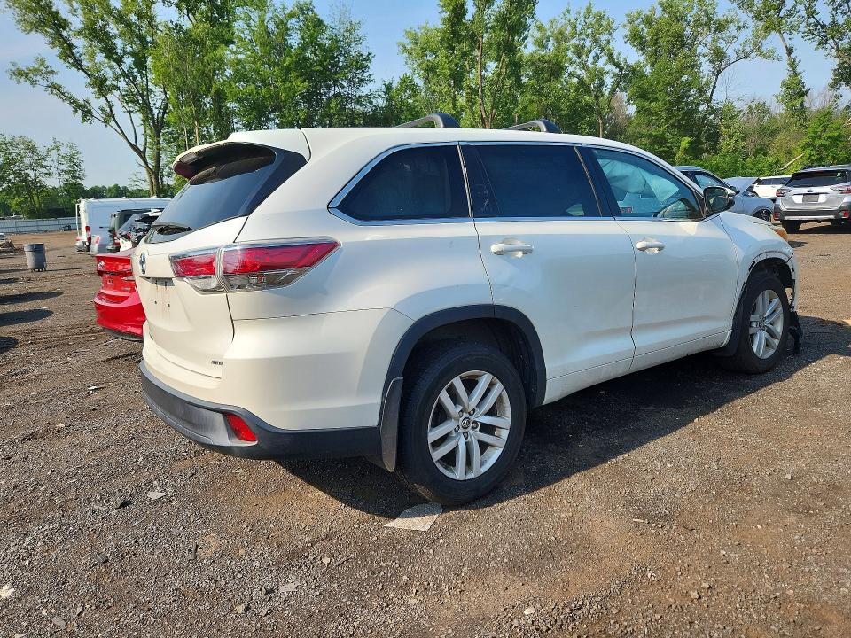 2016 Toyota Highlander VIN 5TDBKRFHXGS265391 COPART salvage auction — SIDE, Ct - Cert Of Title-Salvage, sold $3,850 on 2026-07-17 (photo 3)