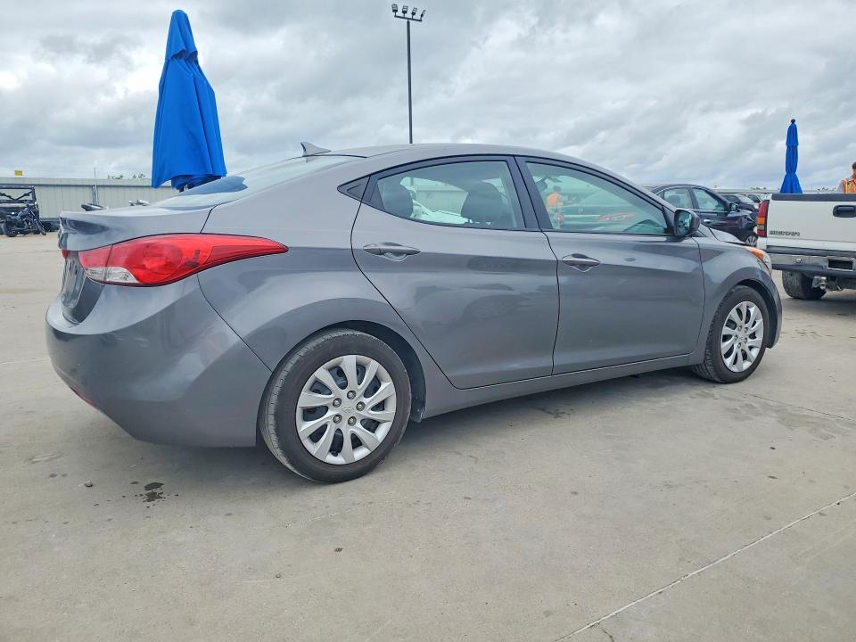 2013 Hyundai Elantra VIN 5NPDH4AE2DH205534 COPART salvage auction — FRONT END, Tx - Salvage Vehicle Title, sold $1,050 on 2026-07-02 (photo 3)