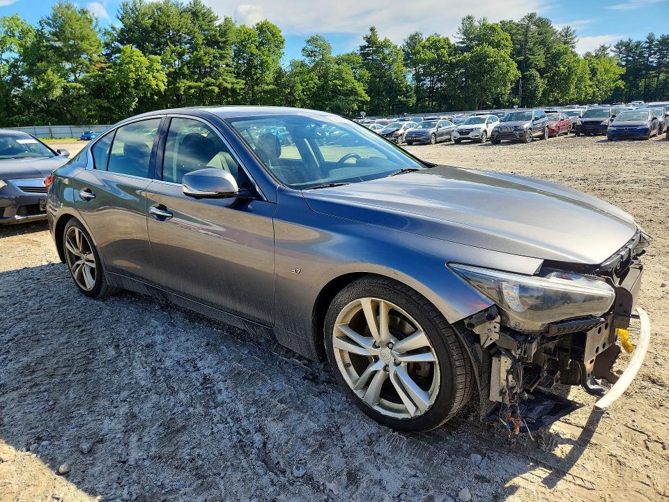 2015 Infiniti VIN JN1BV7AP4FM340528 COPART salvage auction — FRONT END, Ma - Cert Of Title-Reconstrctd Coll, sold $2,900 on 2026-07-16 (photo 4)