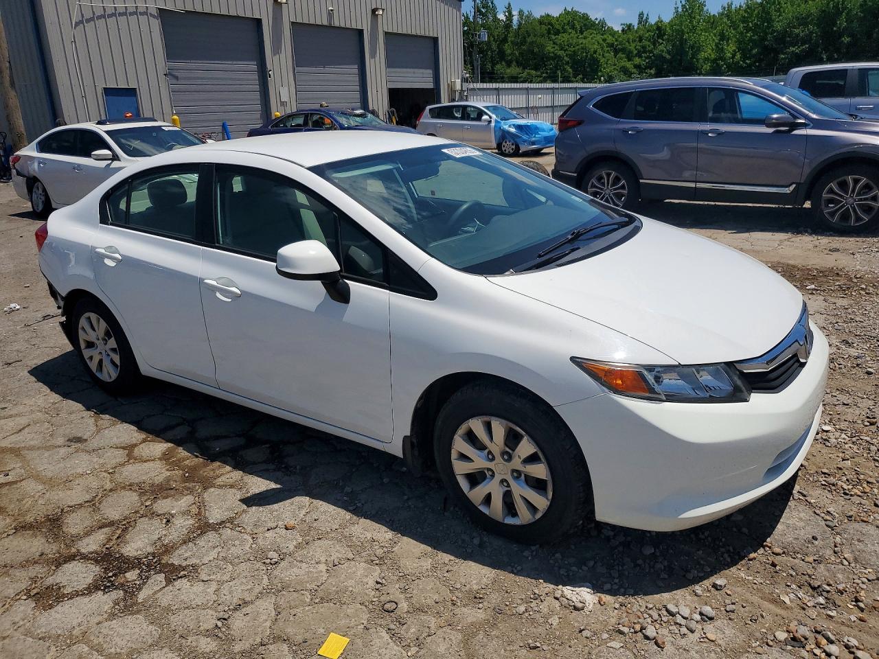 2012 Honda Civic VIN 19XFB2F53CE109809 COPART salvage auction — Rear End, TN - SALVAGE CERTIFICATE, sold $3,750 on 2026-07-09 (photo 4)