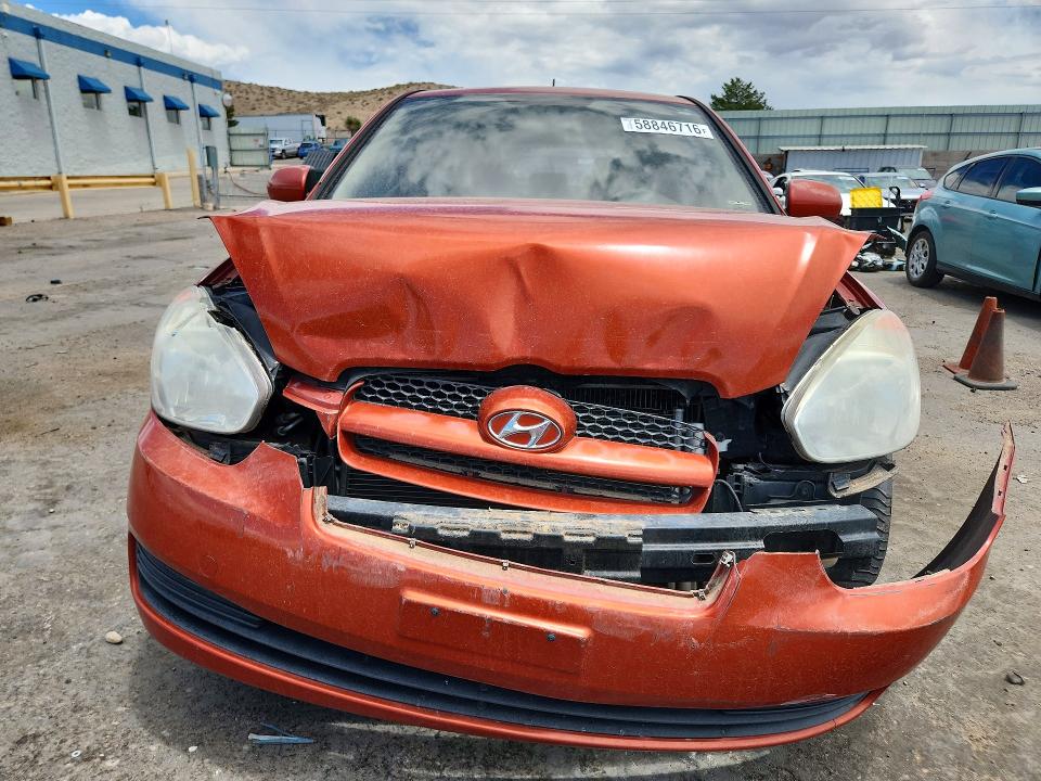 2011 Hyundai Accent VIN KMHCM3AC0BU192572 COPART salvage auction — FRONT END, NM - CERT OF TITLE-SALVAGE (P), sold $250 on 2026-07-09 (photo 5)