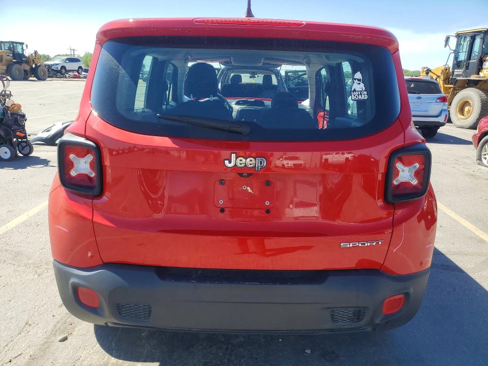 2016 Jeep VIN ZACCJAAT6GPD57888 COPART salvage auction — FRONT END, ID - SALVAGE CERTIFICATE OF TITLE, sold $1,650 on 2026-07-16 (photo 6)