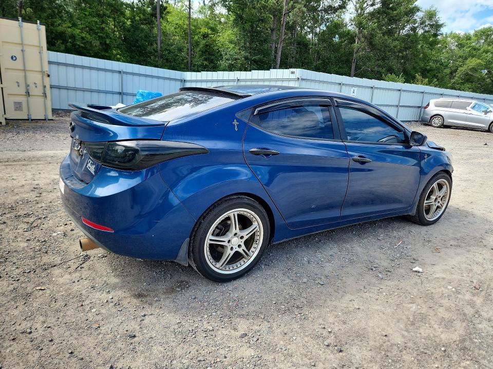 2016 Hyundai VIN KMHDH4AE0GU484259 COPART salvage auction — FRONT END, GA - CERT OF TITLE-SALVAGE, sold $1,350 on 2026-07-27 (photo 3)