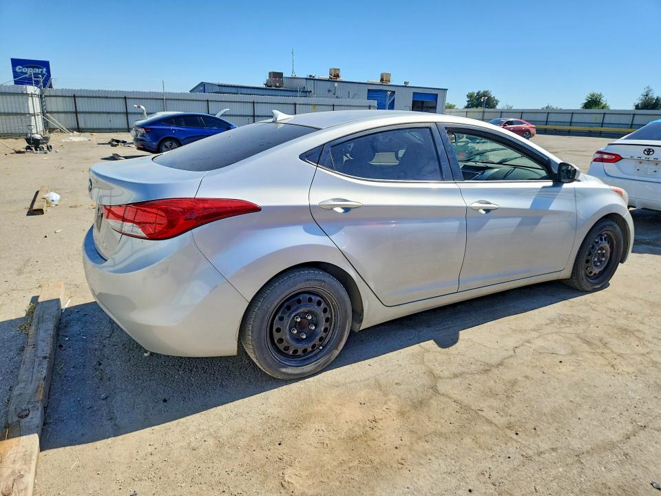 2012 Hyundai Elantra VIN KMHDH4AE4CU403385 COPART salvage auction — VANDALISM, CA - SALVAGE CERTIFICATE, sold $1,750 on 2026-07-17 (photo 3)