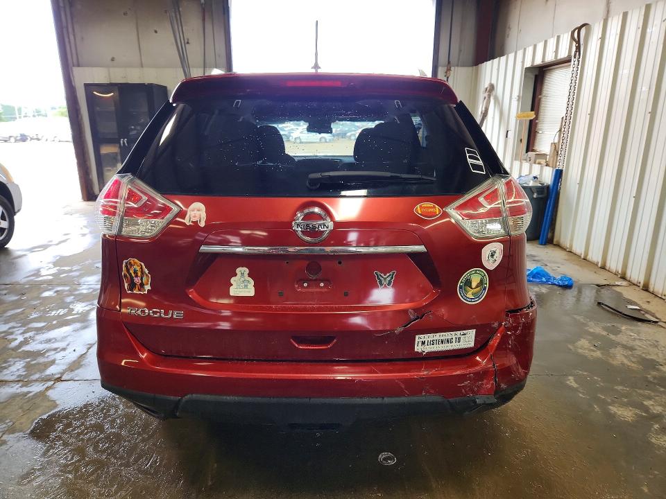 2016 Nissan Rogue VIN JN8AT2MT2GW026882 COPART salvage auction — REAR END, IL - SALVAGE CERTIFICATE, sold $1,600 on 2026-07-30 (photo 6)