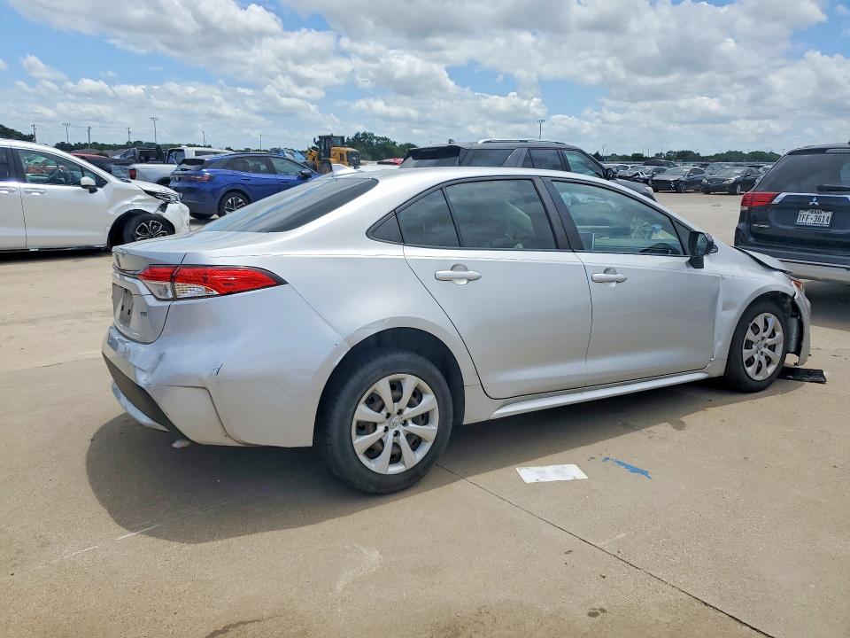 2020 Toyota Corolla VIN JTDEPRAEXLJ062567 COPART salvage auction — FRONT END, TX - CERTIFICATE OF TITLE, sold $3,700 on 2026-07-28 (photo 3)