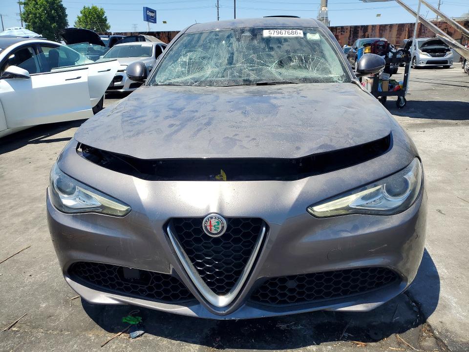 2017 Alfa romeo VIN ZARFAEEN6H7528692 COPART salvage auction — FRONT END, Ca - Salvage Certificate, sold $250 on 2026-07-24 (photo 5)