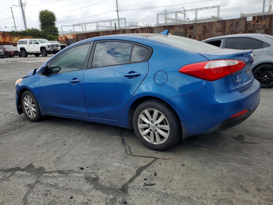 2014 Kia Forte VIN KNAFX4A65E5188392 COPART salvage auction — FRONT END, Ca - Salvage Certificate, sold $425 on 2026-07-08 (photo 2)